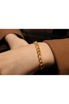 دستبند طلا زرد زنانه 14 عیار Güler Kuyumculuk - کد 88686854