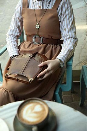لباس حجاب قهوه ای زنانه Relaxed ESRA KEKÜLLÜOĞLU - کد 665705472
