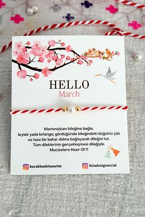 دستبند جواهر قرمز زنانه مروارید Burak Baskı Tasarım - کد 665735606