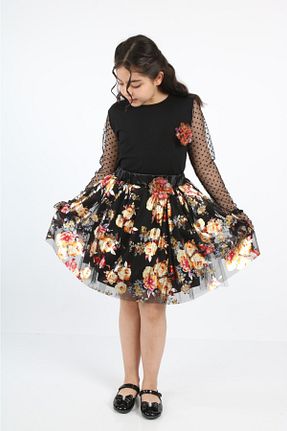 ست بالاتنه و پائین تنه مشکی بچه گانه بافتنی Nacar - کد 665568747