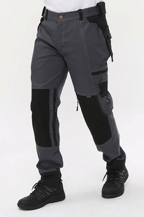 شلوار طوسی مردانه لیکرا Uniprom - کد 666019950