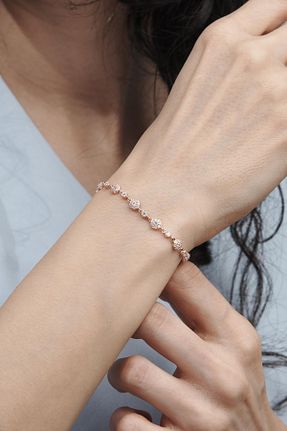 دستبند نقره سفید زنانه 925 عیار Tmt Silver - کد 666203640