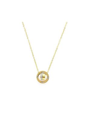 گردنبند استیل ( فولاد ) طلائی زنانه استیل (فولاد) Okyanus Silver - کد 656152080