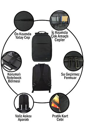 کیف نوت بوک مشکی Beutel - کد 108247590