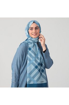 شال سرمه ای زنانه پنبه ای ipekistanbul - کد 646804747