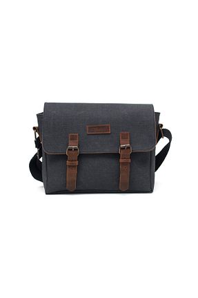 کیف پستچی مشکی زنانه چرم خالص Gillario - کد 667376356