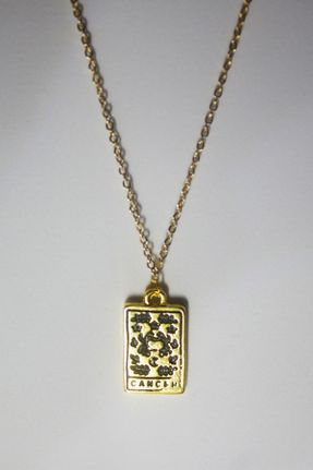 گردنبند جواهر زرشکی زنانه روکش طلا کد 667385209