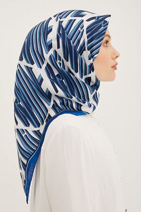 روسری زرشکی کرپ ساتن ابریشم Armine - کد 648960947