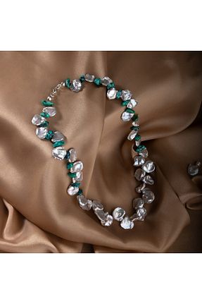گردنبند مروارید سفید مروارید آب شیرین OSMANLI DEĞERLİ TAŞ - کد 647241609