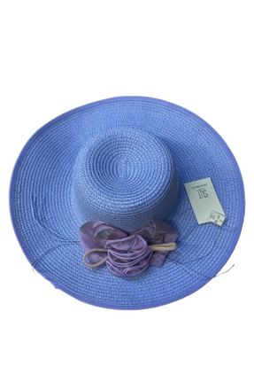 کلاه آبی زنانه حصیری کد 667317873
