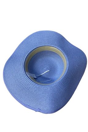 کلاه آبی زنانه حصیری کد 667317873