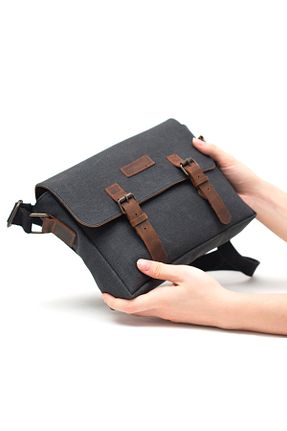 کیف پستچی مشکی زنانه چرم خالص Gillario - کد 667376356