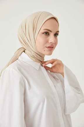 روسری طوسی پنبه ای FRESCO SCARFS - کد 667399372