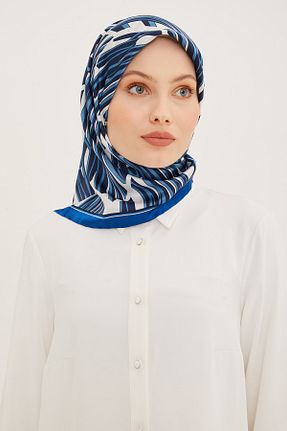روسری زرشکی کرپ ساتن ابریشم Armine - کد 648960947