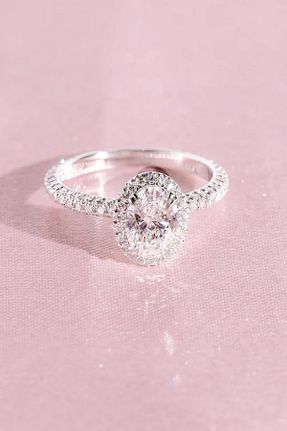 انگشتر برلیان سفید 14 عیار Crystal Diamond Zirconia - کد 667058221