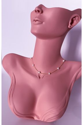 گردنبند جواهر سفید زنانه کد 668032063