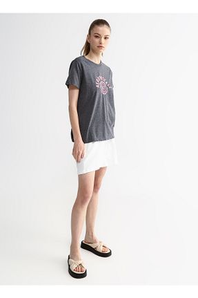 تیشرت طوسی زنانه رگولار Aeropostale - کد 667613817