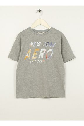 تیشرت طوسی بچه گانه اورسایز Aeropostale - کد 667625423