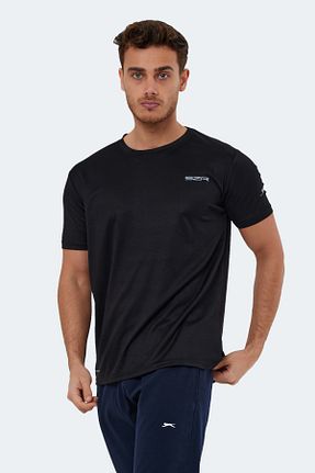 تیشرت مشکی مردانه رگولار Slazenger - کد 669408900