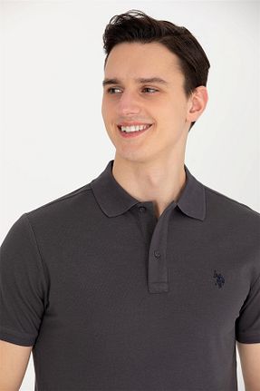 تیشرت طوسی مردانه یقه پولو U.S. Polo Assn. - کد 669720743