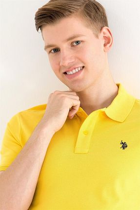 تیشرت زرد مردانه رگولار U.S. Polo Assn. - کد 669781910