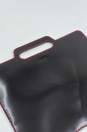 کیف لپ تاپ و مدارک مشکی زنانه چرم خالص MAT Deri - کد 669826023