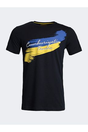 تیشرت اسپرت سرمه ای مردانه %100 پنبه Fenerbahçe - کد 669857930