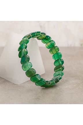 دستبند جواهر سبز زنانه سنگ طبیعی OSMANLI DOĞAL TAŞ - کد 669894557