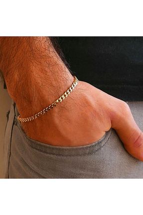 دستبند استیل (فولاد) طلائی زنانه استیل (فولاد) Roe takı aksesuar - کد 670000286
