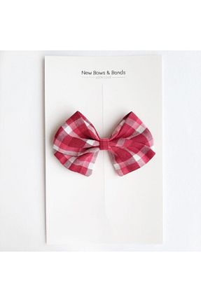 گیره سر قرمز بچه گانه پلی استر NEW BOWS BANDS - کد 71359753