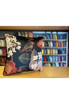 کوسن و روکش کوسن مشکی مخمل Fabricland - کد 78397018