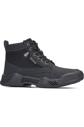 بوت / نیم بوت مشکی مردانه چرم مصنوعی Aleza Shoes - کد 670317272