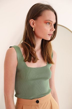 بلوز سبز زنانه ساده Kaktüs Moda - کد 669802160