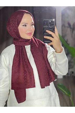 شال زرشکی زنانه پنبه (نخی) کد 669870954