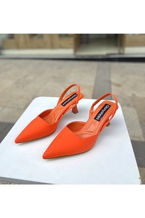 کفش مجلسی نارنجی زنانه چرم مصنوعی Gloriys Ayakkabı & Çanta - کد 669894048