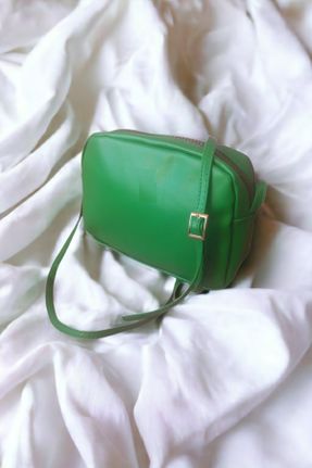 کیف دوشی سبز زنانه چرم مصنوعی کد 379381505