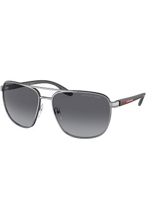 عینک آفتابی طوسی مردانه پلاریزه Prada Sport - کد 669729667