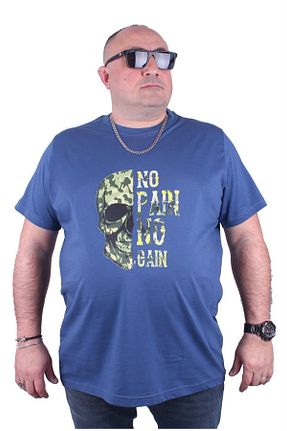 تیشرت سایز بزرگ سرمه ای مردانه T-Shirt MocGrande - کد 670386835