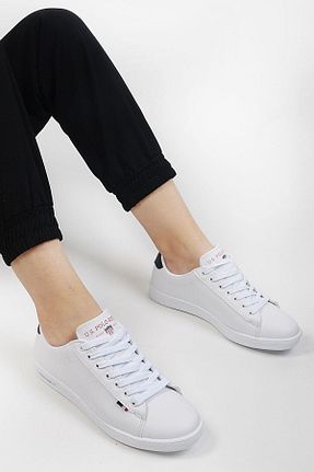 کفش اسنیکر سفید زنانه بند دار U.S. Polo Assn. - کد 68992731