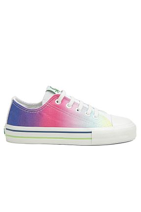 کفش اسنیکر نارنجی بچه گانه بند دار Benetton - کد 670981288