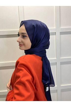 شال سرمه ای زنانه پلی استر Cosie - کد 671025056