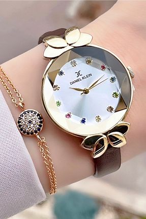 ساعت مچی قهوه ای زنانه 31-34 میلی متر Daniel Klein - کد 670701520