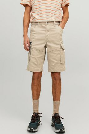 شلوارک و برمودا بژ مردانه رگولار Jack & Jones - کد 671078151