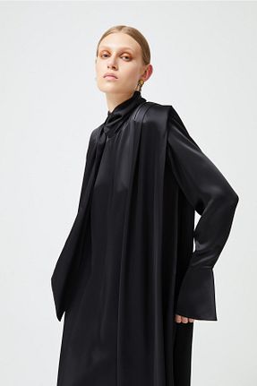 لباس حجاب مشکی زنانه اورسایز Nuum Design - کد 672033529