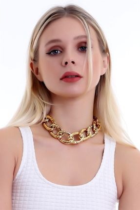 گردنبند جواهر طلائی زنانه کد 86841682