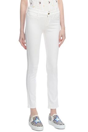 شلوار جین سفید زنانه پاچه ساده Mih Jeans - کد 135766137