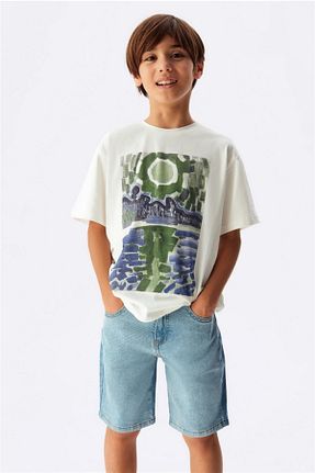 شلوارک و برمودا آبی بچه گانه پنبه ای Nk Kids - کد 672452154