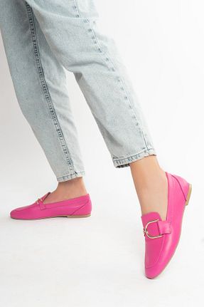 بابت صورتی زنانه چرم خالص PASSAGE SHOES - کد 672722836