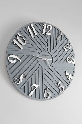 ساعت دیواری طوسی 50 * 50 Mitra Dekor - کد 672757415