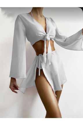 لباس ساحلی سفید زنانه کد 672832861
